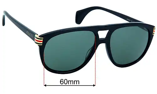 Gucci GG0525S Lentes de Repuesto 60mm wide 