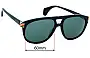 Gucci GG0525S Lentes de Repuesto 60mm wide 