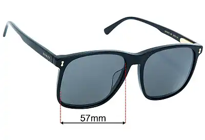 Gucci GG1041S Lentes de Repuesto 57mm wide 