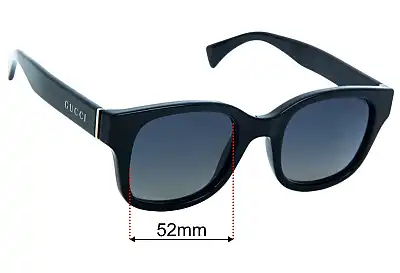 Gucci GG1139S Lentes de Repuesto 52mm wide 