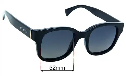 Gucci GG1139S Lentes de Repuesto 52mm wide 