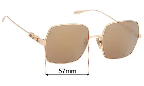 Gucci GG1434S Lentes de Repuesto 57mm wide 