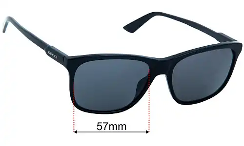 Gucci GG1819/S Lentes de Repuesto 57mm wide 