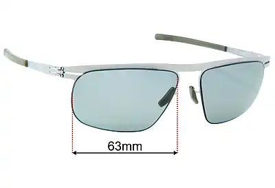 IC! Berlin Tareq Replacement Lenses 63mm wide 