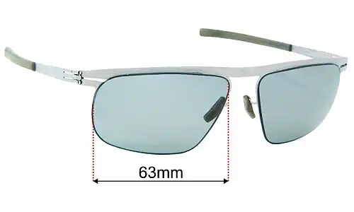 IC! Berlin Tareq Replacement Lenses 63mm wide 