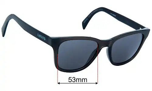 Levi’s Levi Sun Rx 01 Replacement Sunglass Lenses 53mm  