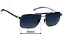 Sunglass Fix Replacement Lenses for Louis Vuitton  Z0548U - 60mm Wide 