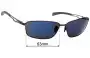 Sunglass Fix Lentes de Repuesto para Mangrove Jacks Keel - 63mm Wide 