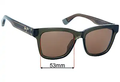 Maui Jim MJ644 Hanohano Replacement Lenses 53mm 