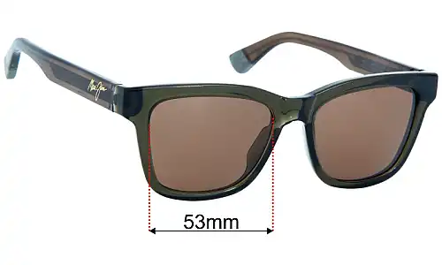 Maui Jim MJ644 Hanohano Replacement Lenses 53mm 