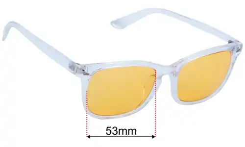 Meetsun Clear Replacement Lenses 53mm wide 
