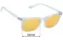 Sunglass Fix Replacement Lenses for Meetsun Clear - 53mm Wide 