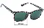 Sunglass Fix Replacement Lenses for Meetsun Grey Leopard - 54mm Wide 