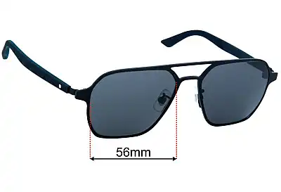 Montblanc MB0360S Replacement Lenses 56mm wide 