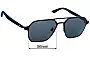 Sunglass Fix Replacement Lenses for Montblanc MB0360S - 56mm Wide 