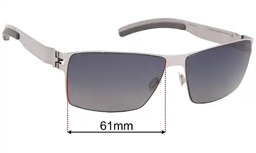 Mykita No. 1 Douglas Replacement Lenses 61mm wide 