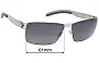 Sunglass Fix Replacement Lenses for Mykita No. 1 Douglas - 61mm Wide 