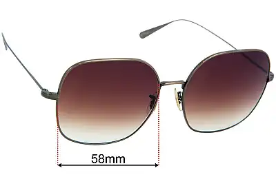 Oliver Peoples OV1315ST Deadani Replacement Lenses 58mm wide 