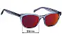 Sunglass Fix Replacement Lenses for Otis Chorus - 53mm Wide 