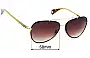 Sunglass Fix Lentes de Repuesto para Paul Smith PM4063-S Haden - 58mm Wide 