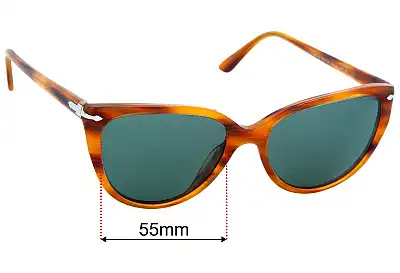 Persol 3251-S Replacement Lenses 55mm wide 