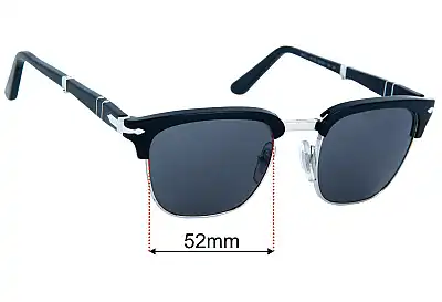 Persol 3375-S Replacement Lenses 52mm wide 
