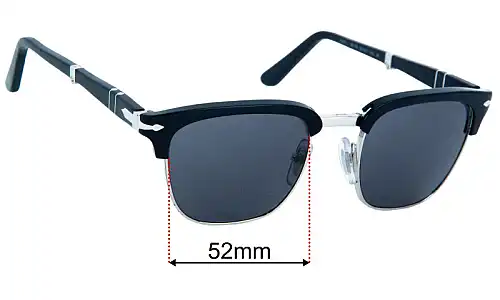 Persol 3375-S Replacement Lenses 52mm wide 