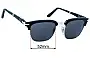 Persol 3375-S Replacement Lenses 52mm wide 