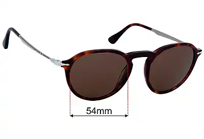 Persol 3383-S Ersatzgläser 54mm wide 