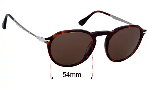 Persol 3383-S Replacement Lenses 54mm wide 