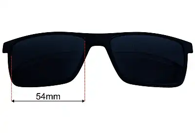 Police APLL74 Clips Ersatzgläser 54mm wide 