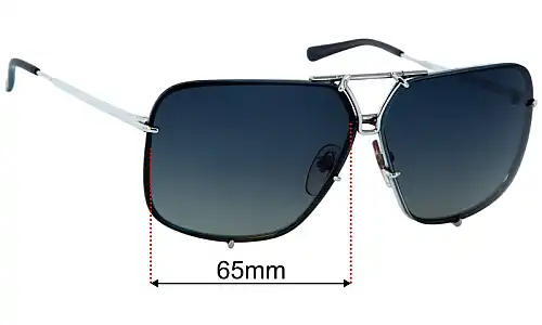 Porsche P 8928 Replacement Lenses 65mm wide 