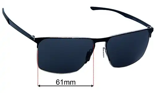 Porsche P'8964 Replacement Sunglass Lenses - 61mm 
