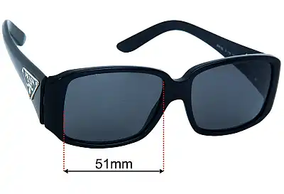 Prada SPR16L Replacement Lenses 57mm wide 