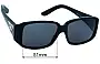 Sunglass Fix Replacement Lenses for Prada SPR16L - 57mm Wide 