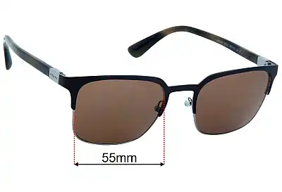 Prada SPR61S Replacement Lenses 55mm wide 