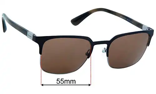 Prada SPR61S Replacement Lenses 55mm wide 