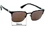 Sunglass Fix Replacement Lenses for Prada SPR61S - 55mm Wide 