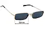 Prada SPRA60 Replacement Sunglass Lenses - 59mm 