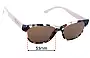 Prada VPR03W Replacement Lenses 53mm wide 