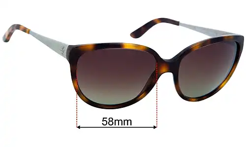 Ralph Lauren RL 8079 Replacement Lenses 58mm wide 