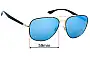 Ray-Ban RB3683 Replacement Lenses 59mm wide 