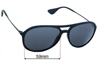 Ray-Ban RB4201 Alex Lentes de Repuesto 59mm wide 