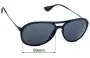 Ray-Ban RB4201 Alex Replacement Lenses 59mm wide 