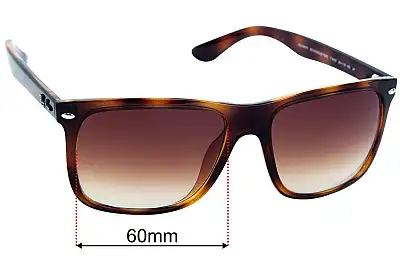 Ray-Ban RB4547F Boyfriend Two (Low Bridge Fit) Replacement Sunglass Lenses - 60mm  
