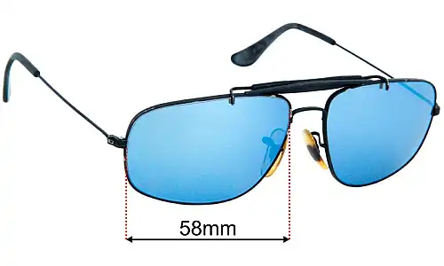 Ray-Ban B&L W1700 Explorer Driving Ersatzgläser 58mm wide 