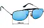 Ray-Ban B&L W1700 Explorer Driving Ersatzgläser 58mm wide 