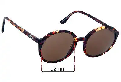 Roxy Sun Rx 19 Replacement Lenses 52mm wide 