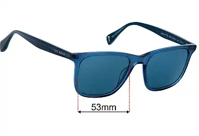Ted Baker Jacobe 1724 Replacement Sunglass Lenses - 53mm 