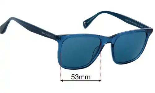 Ted Baker Jacobe 1724 Replacement Sunglass Lenses - 53mm 